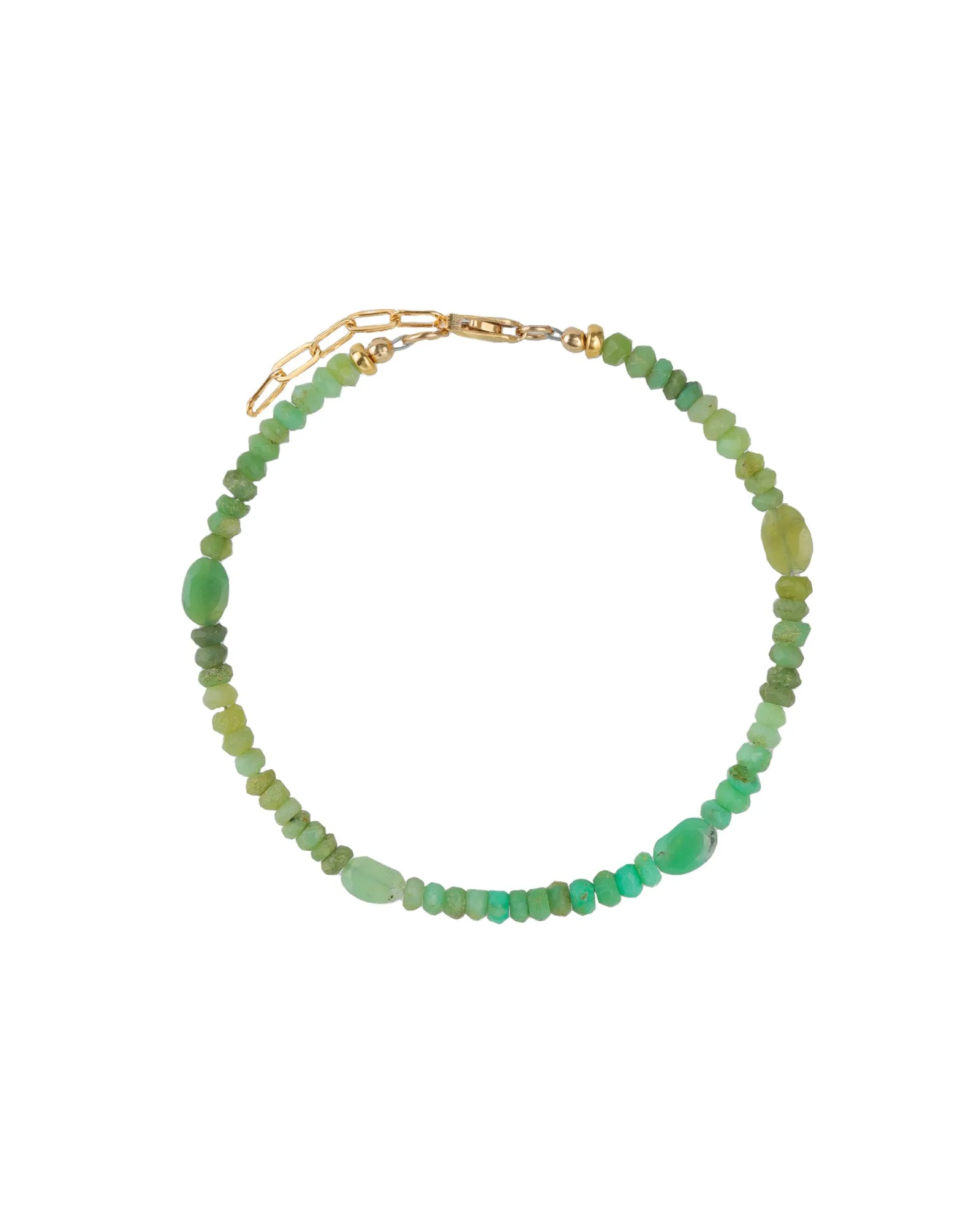 Mixed Chrysoprase Beaded Bracelet | 3mm - 5mm sold by Blue Ruby