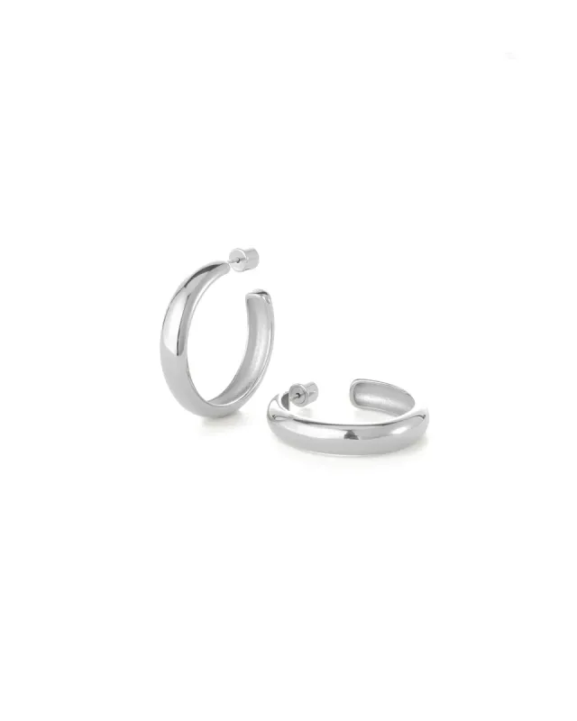 Staple Hoop Earrings - Large sold by Blue Ruby