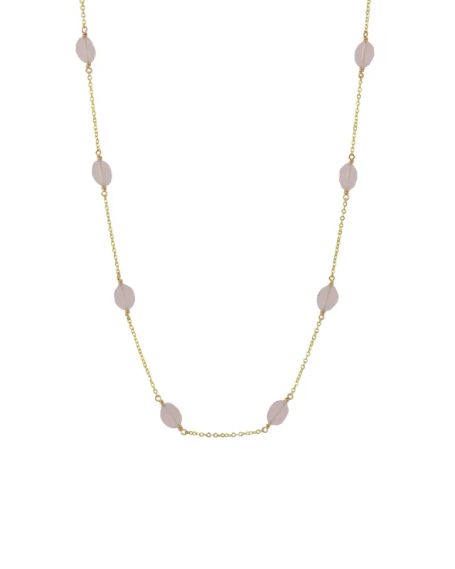 12 Station Oval Stone Necklace sold by Blue Ruby