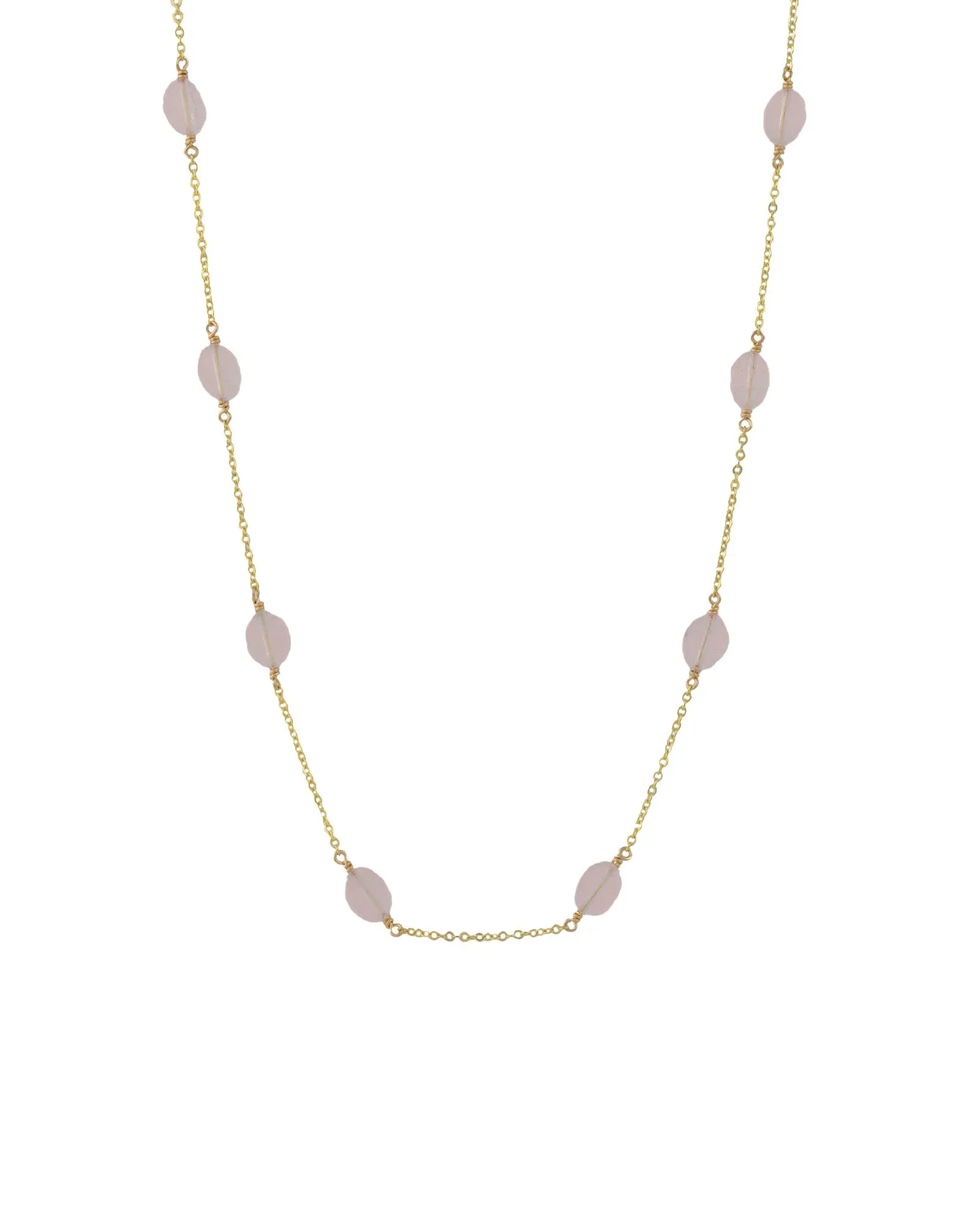 12 Station Oval Stone Necklace sold by Blue Ruby