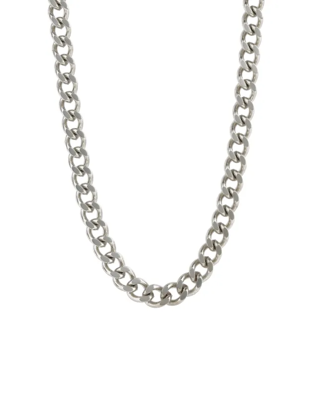 Diamond Cut Flat Curb Chain | 8mm made by Blue Ruby