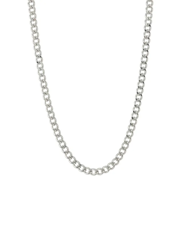 Diamond Cut Curb Chain Necklace | 4mm sold by Blue Ruby
