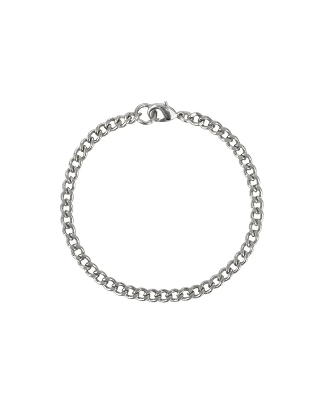 Diamond Cut Curb Chain Bracelet | 4mm sold by Blue Ruby