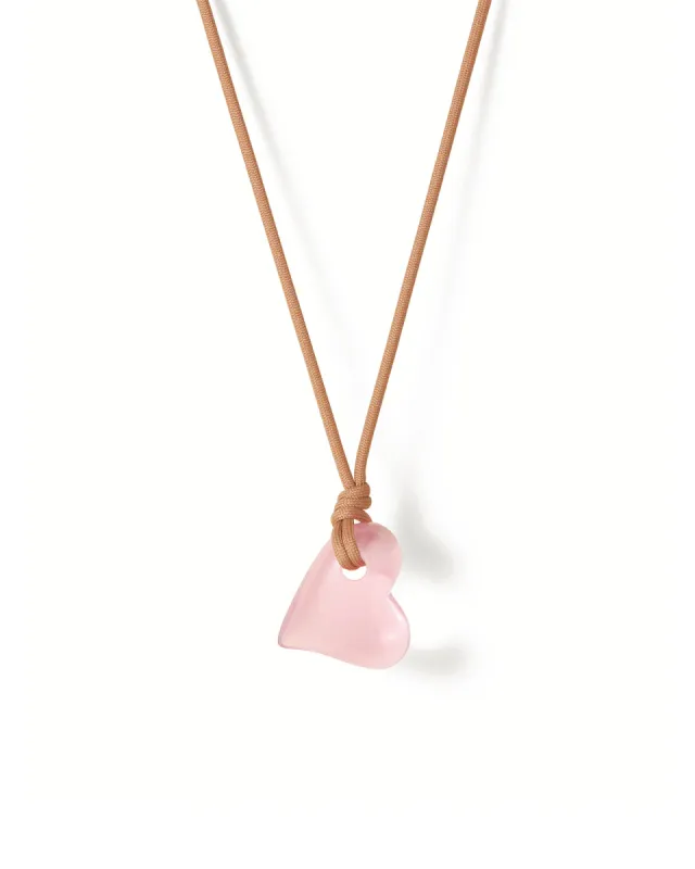 Art Heart On A String Necklace made by JENNY BIRD