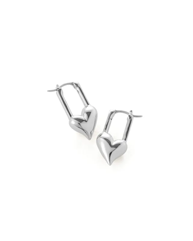 Padlock Heart Earrings sold by Blue Ruby