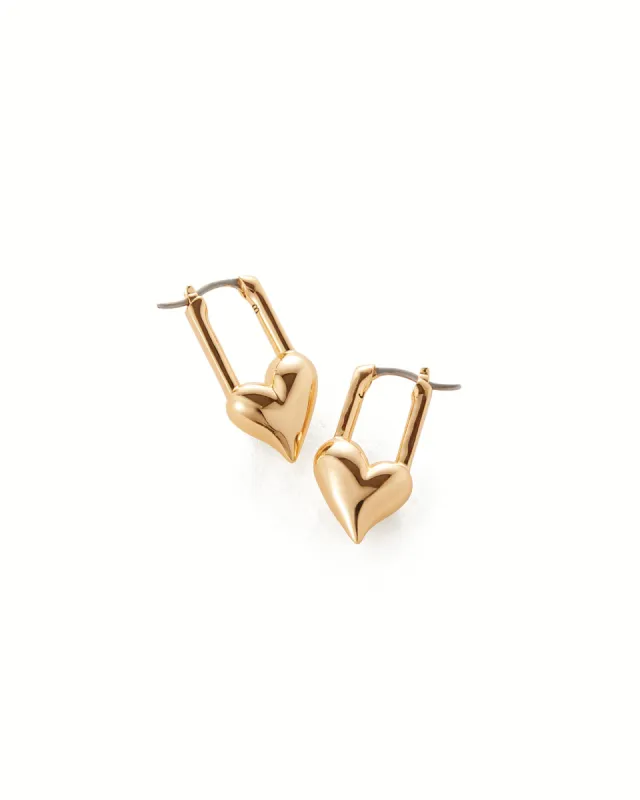 Padlock Heart Earrings sold by Blue Ruby