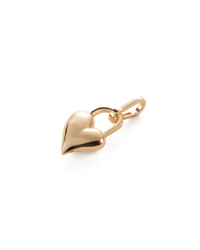 Padlock Heart Charm sold by Blue Ruby