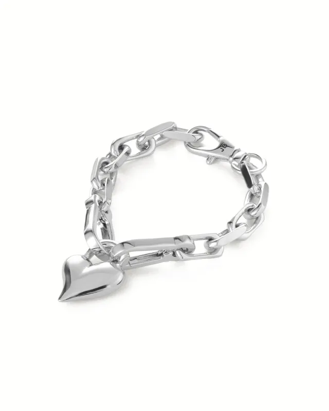 Padlock Heart Chain Bracelet sold by Blue Ruby