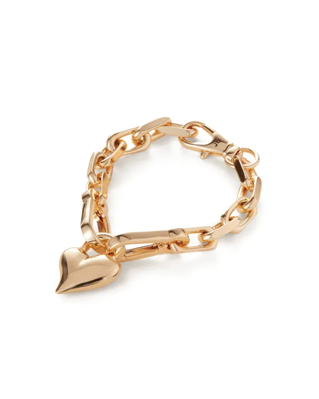 Padlock Heart Chain Bracelet sold by Blue Ruby