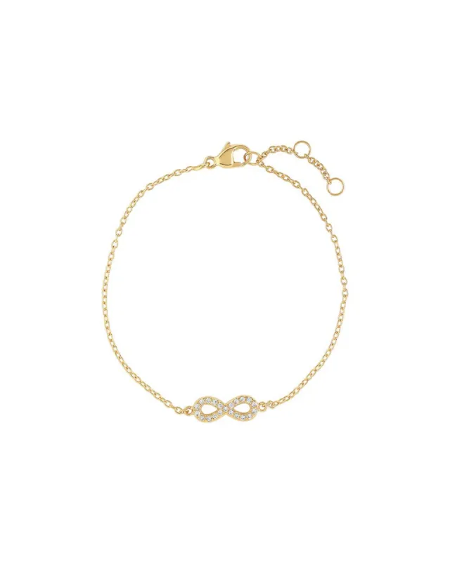 Infinity Pavé CZ Bracelet sold by Blue Ruby
