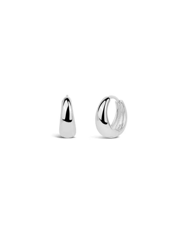Slim Tapered Hoops | 10mm sold by Blue Ruby