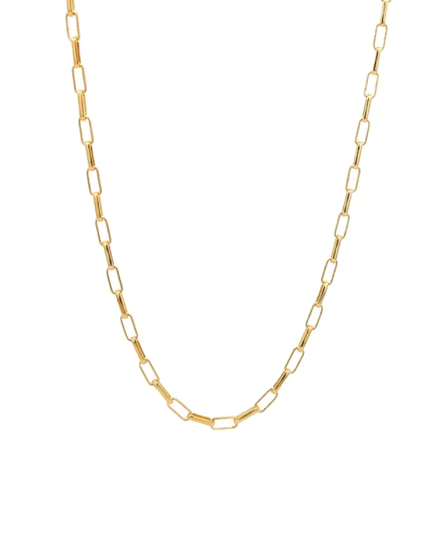 Medium Rectangular Rolo Chain Necklace sold by Blue Ruby