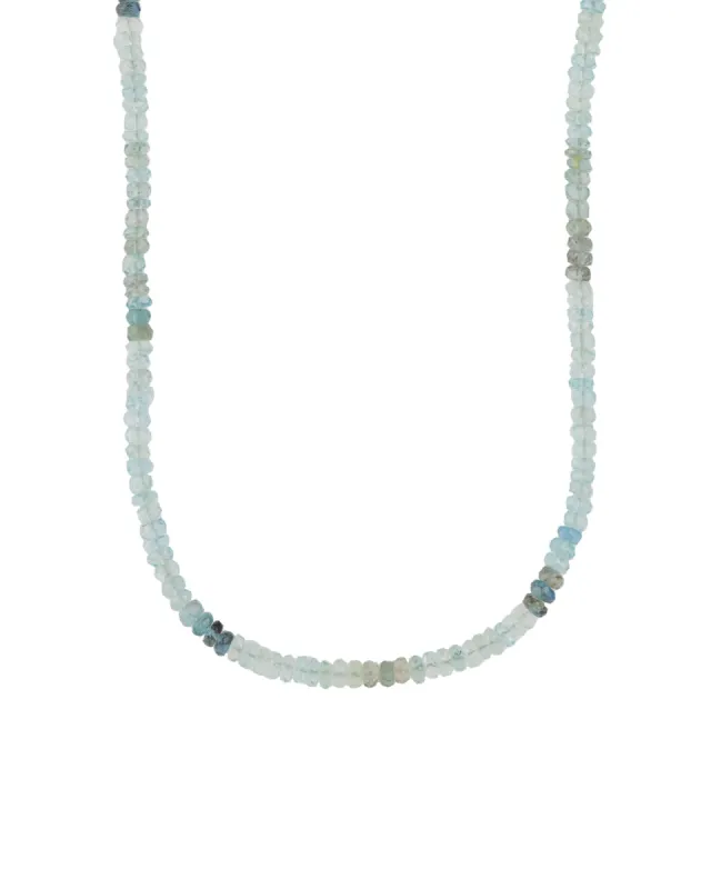 Multi Aquamarine Necklace | 5mm sold by Blue Ruby