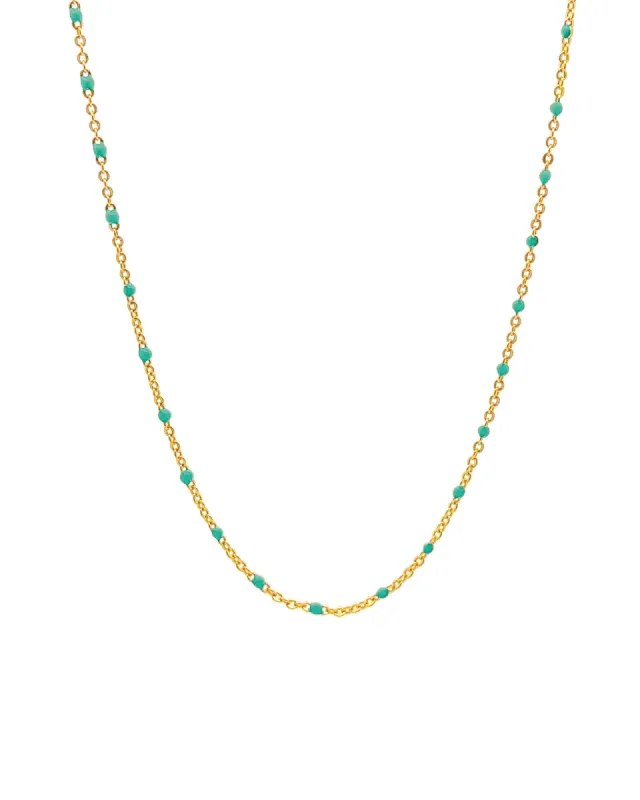 Enamel Chain Necklace sold by Blue Ruby
