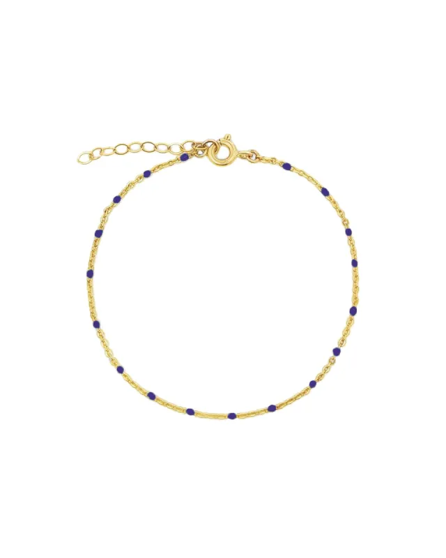 Enamel Chain Bracelet sold by Blue Ruby