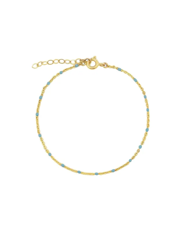 Enamel Chain Bracelet sold by Blue Ruby