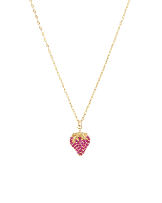 Strawberry Ruby Necklace sold by Blue Ruby