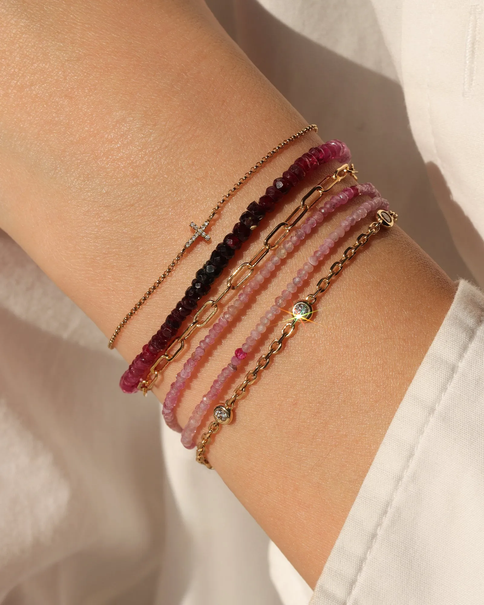 Cross Pavé East West Bracelet sold by Blue Ruby product image thumbnail 2