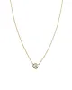 Bezel Diamond Floating Necklace sold by Blue Ruby