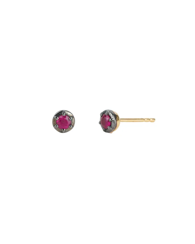 Round Organic Studs sold by Blue Ruby