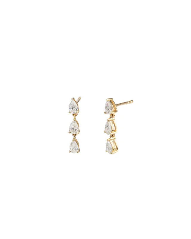 Diamond Drop Studs sold by Blue Ruby