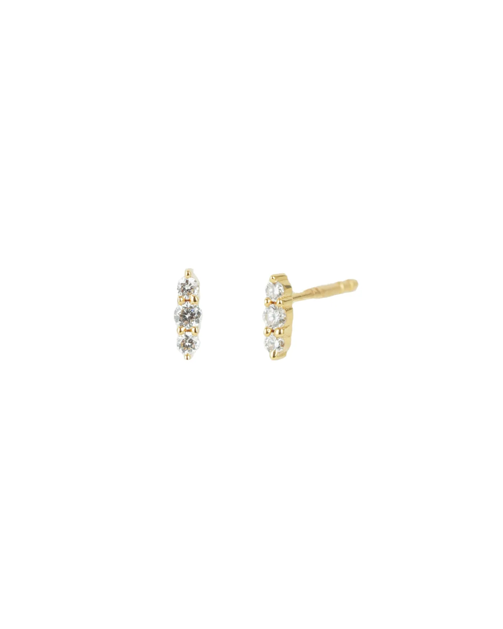 Three Diamond Row Studs sold by Blue Ruby
