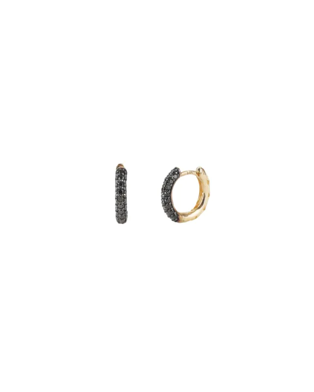 Pavé Diamond Huggies | 11mm sold by Blue Ruby