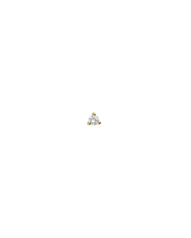 Three Prong CZ Stud I 4mm sold by Blue Ruby