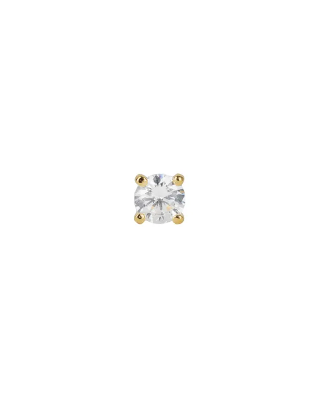 4 Prong CZ Stud | 5mm sold by Blue Ruby