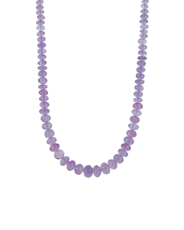 Gradual Amethyst Stone Necklace | 5-8mm sold by Blue Ruby