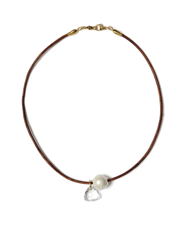 Na Pali Leather Necklace | Brown Mix sold by Blue Ruby