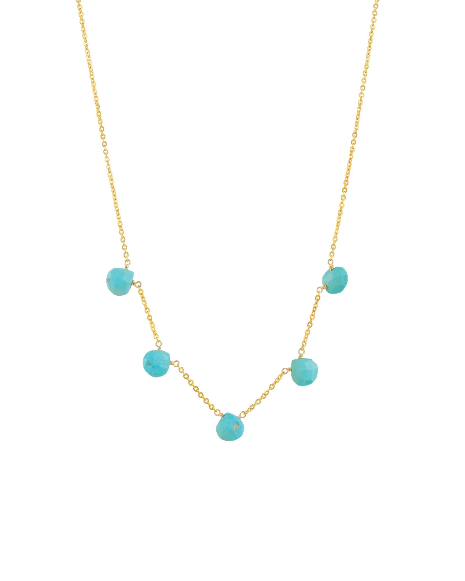 Five Stone Drop Necklace sold by Blue Ruby