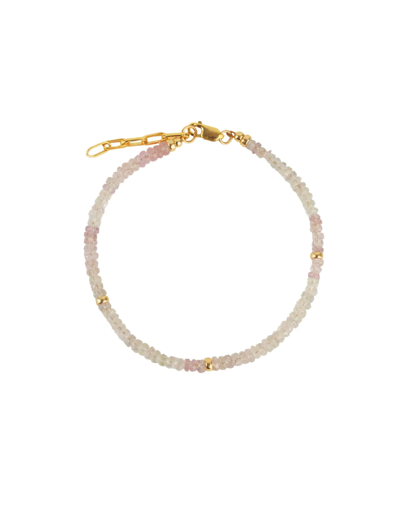Pink Sapphire Beaded Bracelet | 3mm sold by Blue Ruby