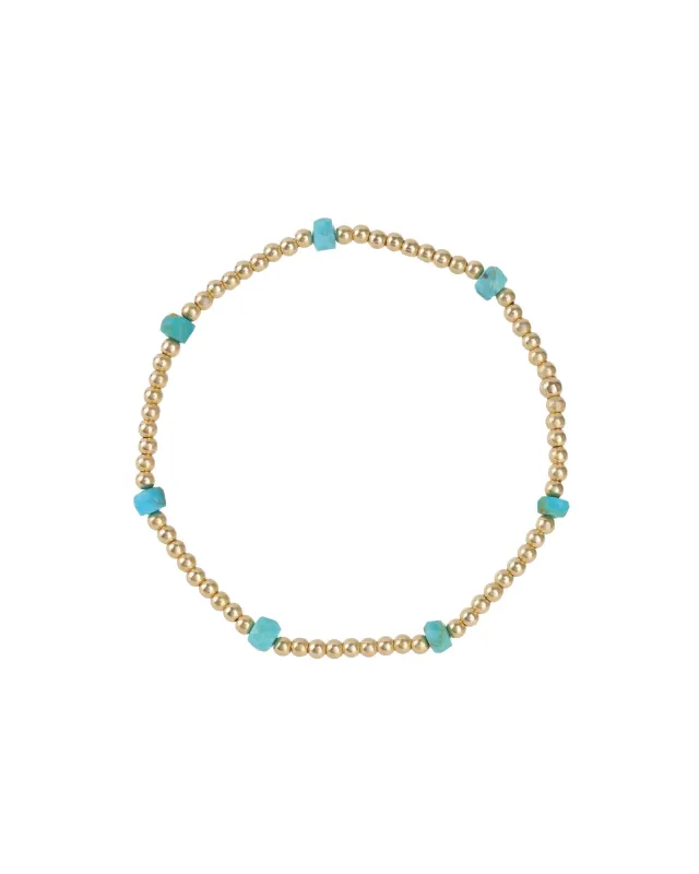 Beaded 7 Stone Bracelet | 2.5mm sold by Blue Ruby