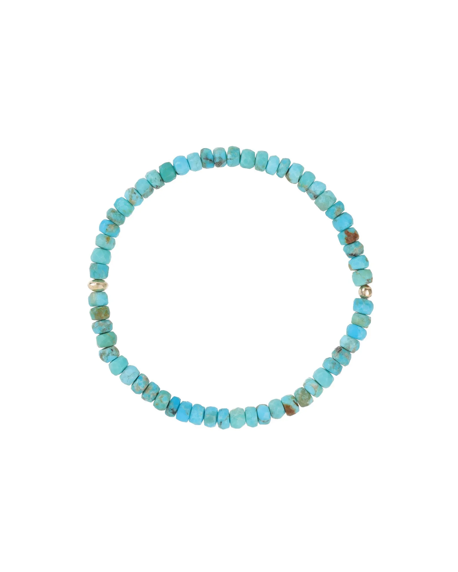 Stone Saucer Beaded Bracelet | 4mm sold by Blue Ruby