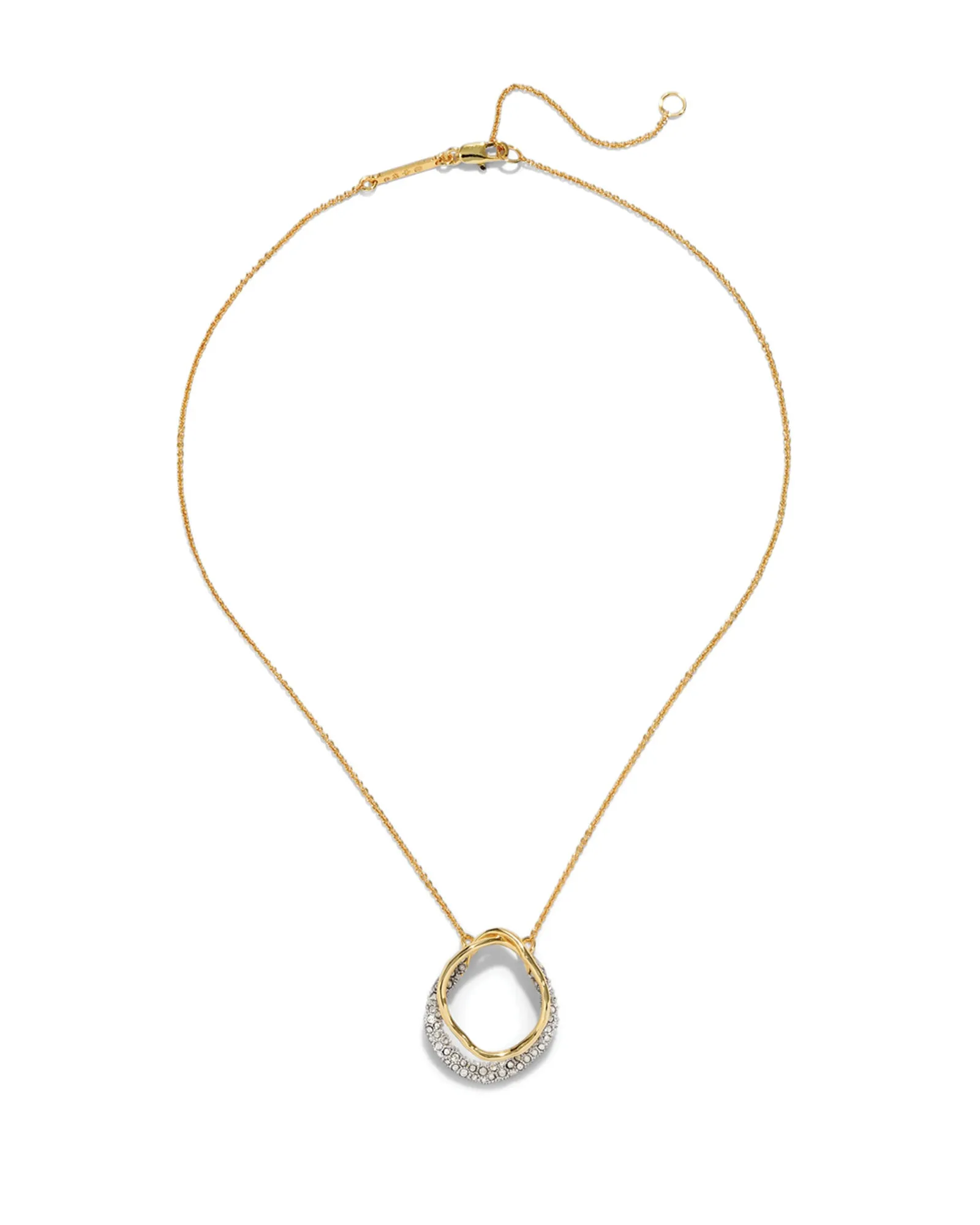Solanales Gold Crystal Orbit Necklace sold by Blue Ruby product image thumbnail 3