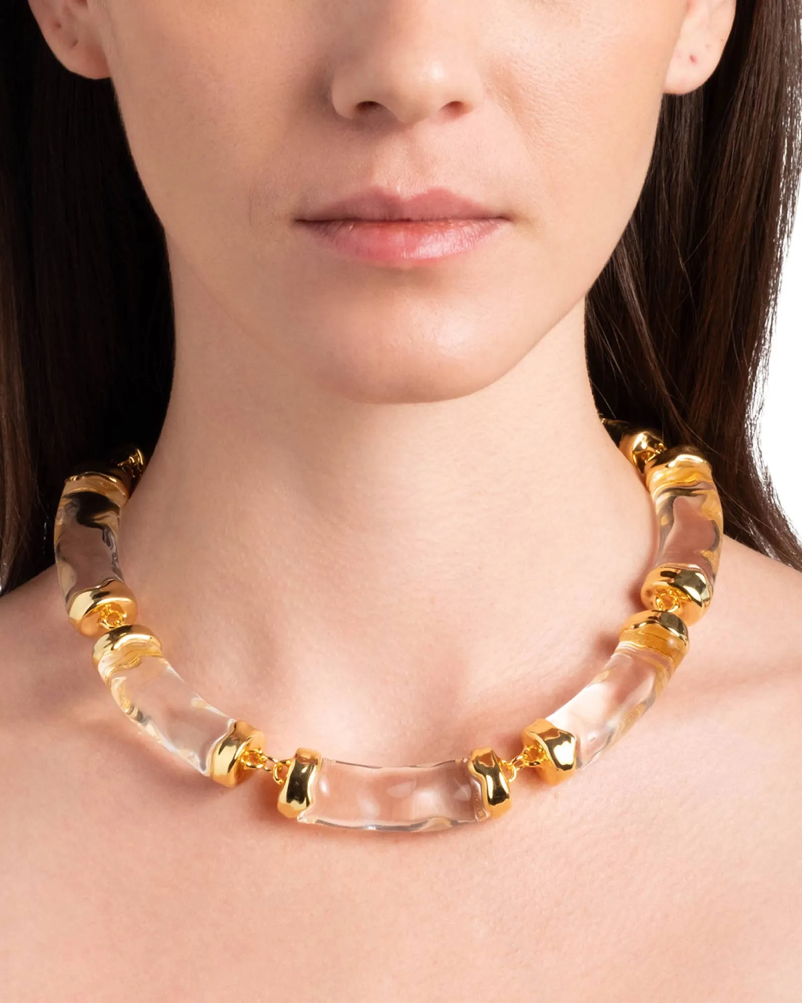 Liquid Lucite Pillow Link Necklace sold by Blue Ruby product image thumbnail 2