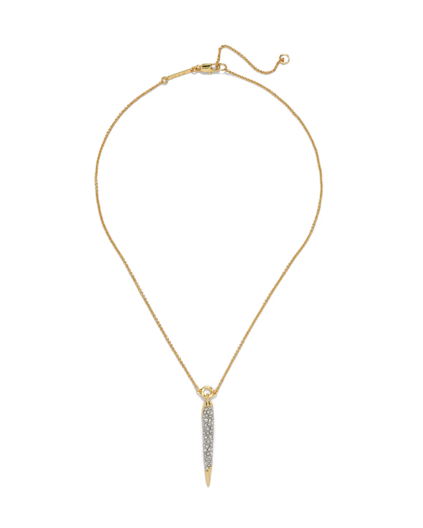 Solanales Gold Crystal Spear Necklace sold by Blue Ruby product image thumbnail 3