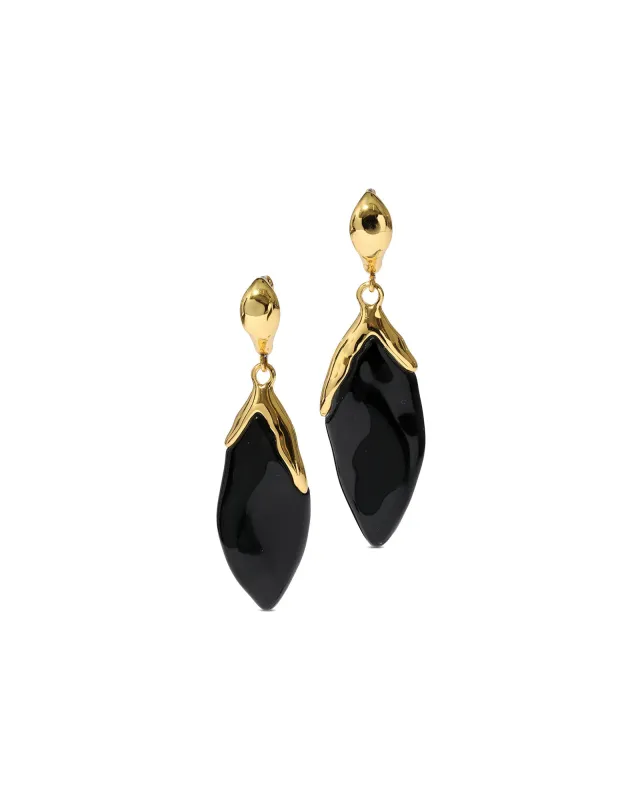 Luminous Lucite Petal Leverback Earrings sold by Blue Ruby