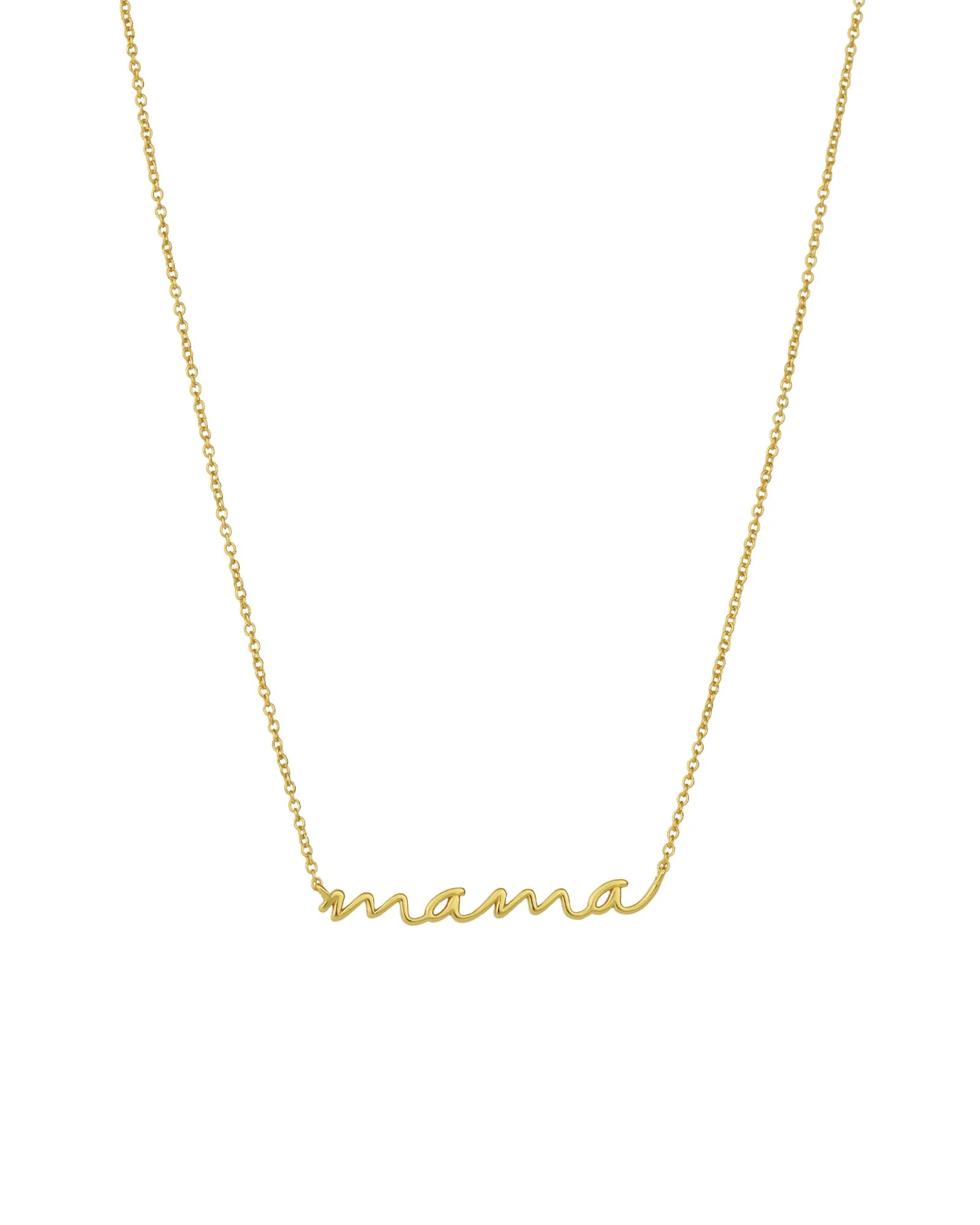 Mama Lowercase Script Necklace sold by Blue Ruby