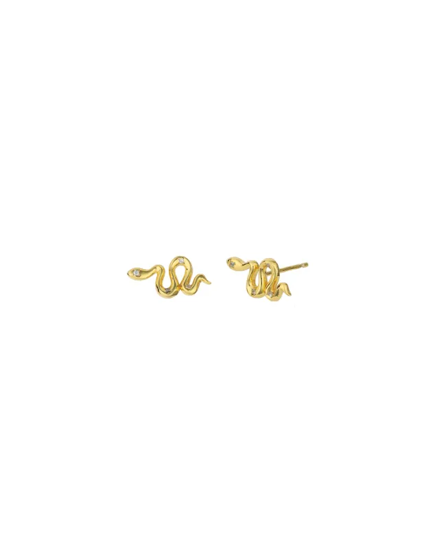 Snake CZ Studs sold by Blue Ruby