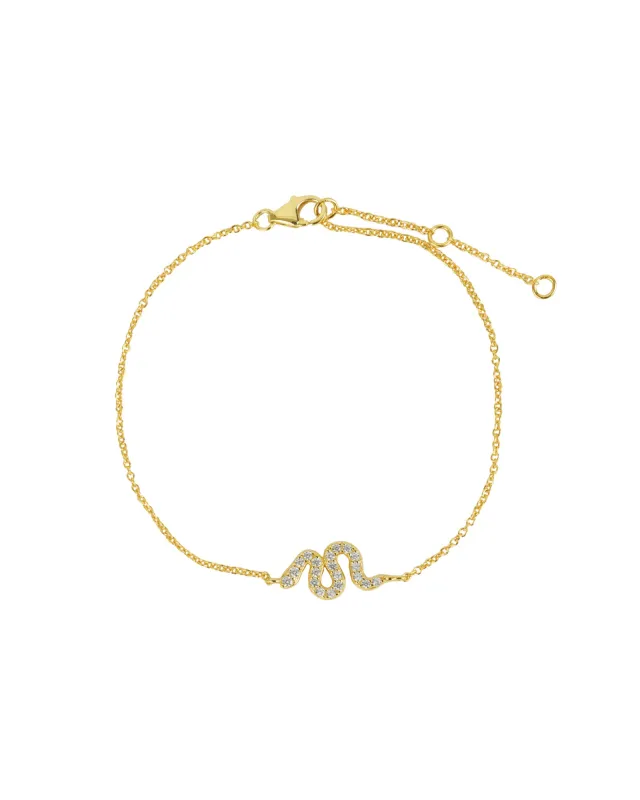 Snake Pavé CZ Bracelet sold by Blue Ruby