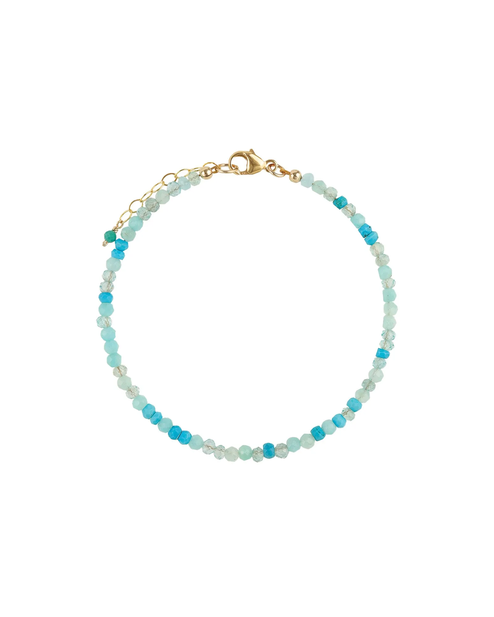 Blue Mix Stone Bracelet | 2-3mm sold by Blue Ruby