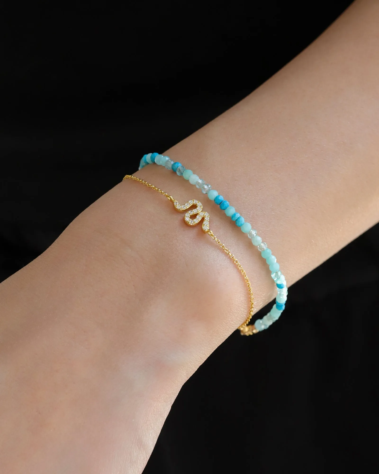 Blue Mix Stone Bracelet | 2-3mm sold by Blue Ruby product image thumbnail 2