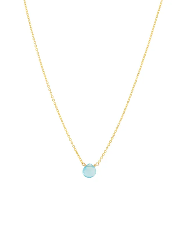 Apatite Heart Cable Chain Necklace sold by Blue Ruby