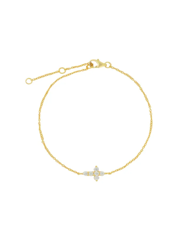 Cross CZ Bracelet sold by Blue Ruby