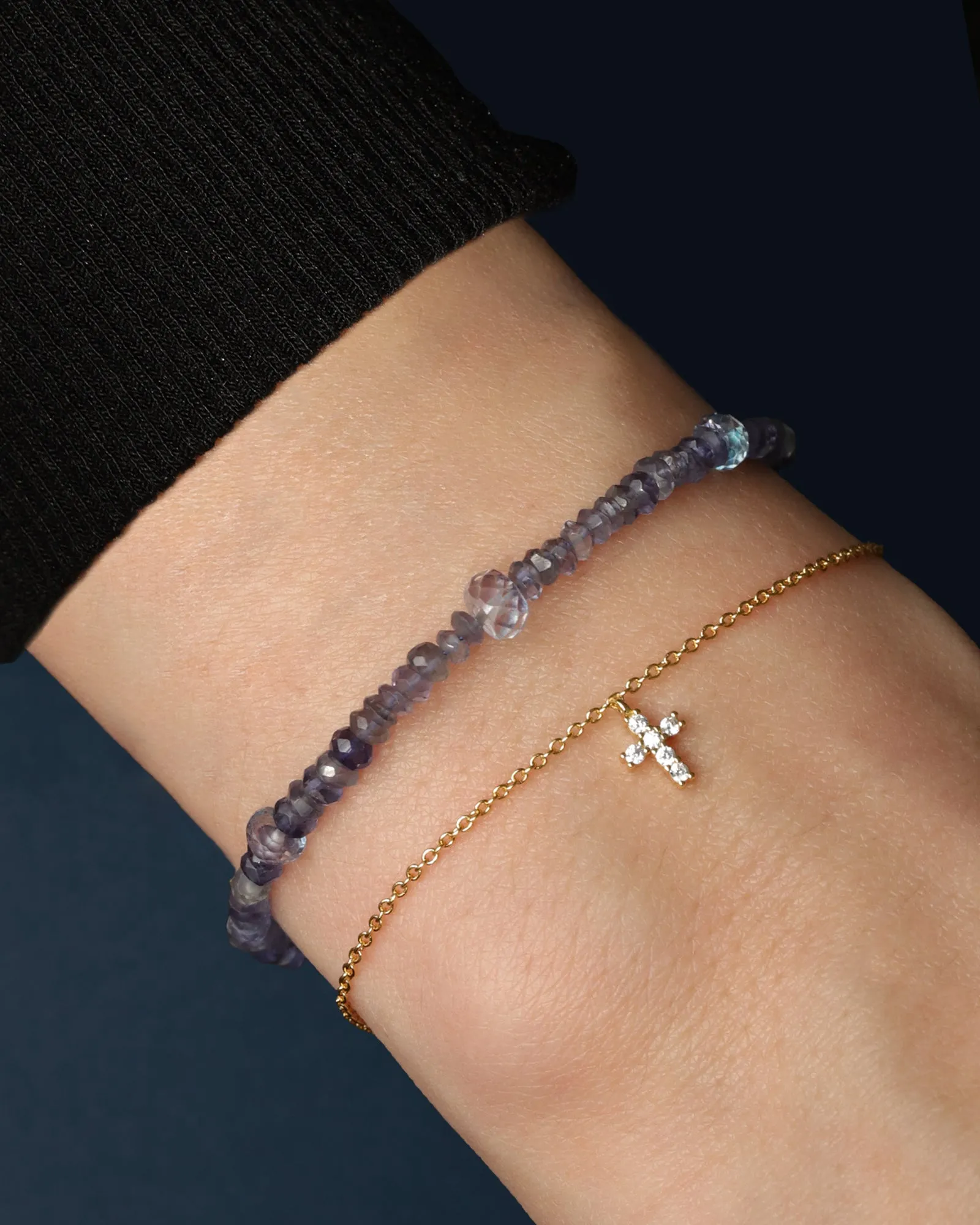 Cross CZ Drop Bracelet sold by Blue Ruby product image thumbnail 2