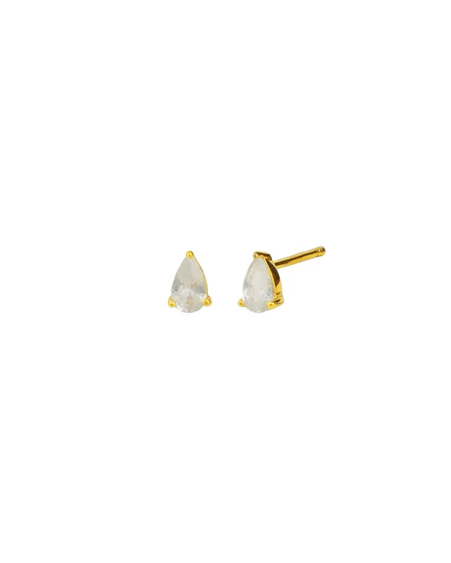 Teardrop CZ Studs sold by Blue Ruby