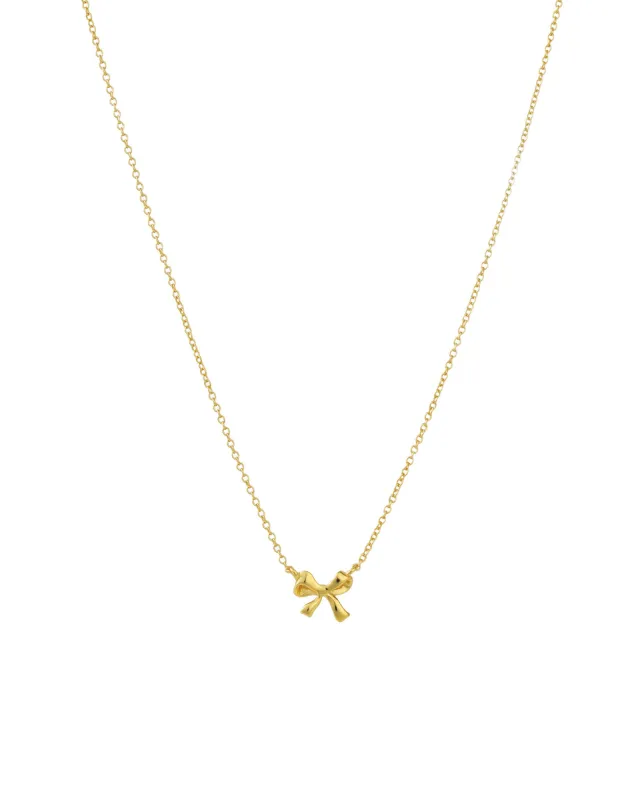 Bow Ribbon Necklace sold by Blue Ruby