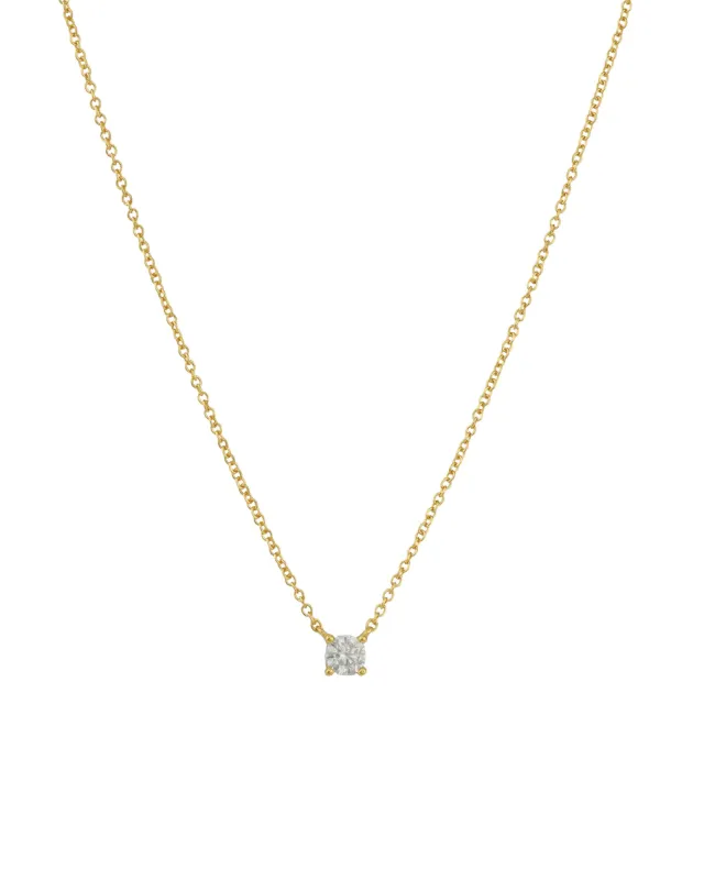 Solitaire CZ Necklace sold by Blue Ruby